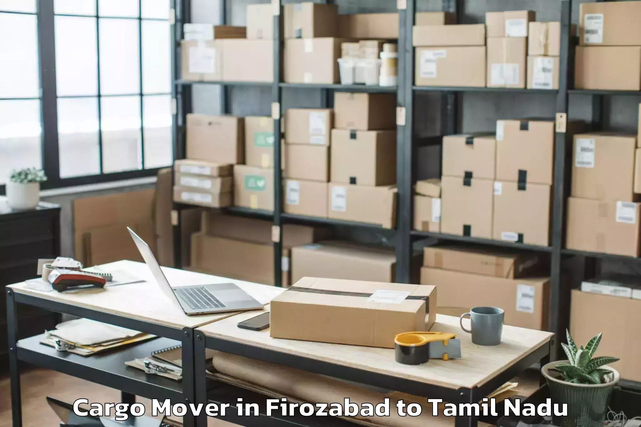 Top Firozabad to Gudiyattam Cargo Mover Available